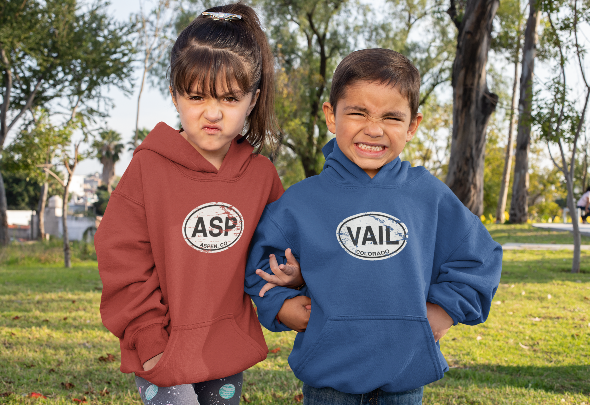 Vail Youth Hoodie | Classic Oval Logo Youth Hoodie Souvenir Gift - My Destination Location